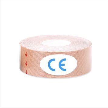 Тейп Кинезио Kinesiology Tape кинезиологическая лента бежевый 2.5 см 1021 фото