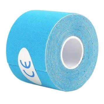 Тейп Кінезіо Kinesiology Tape кінезіологічна стрічка блакитний 3.8 см 1031 фото