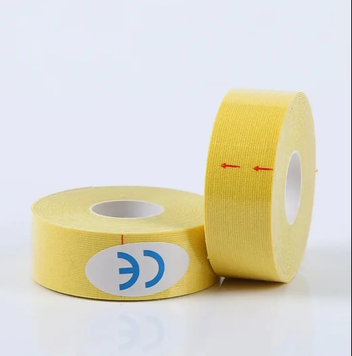 Тейп Кинезио Kinesiology Tape кинезиологическая лента желтый 2.5 см 1034 фото