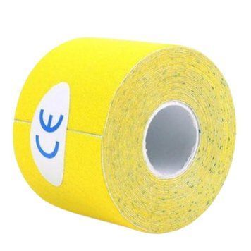 Тейп Кинезио Kinesiology Tape кинезиологическая лента желтый 5 см 1036 фото