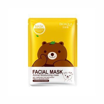 Тканинна маска Bioaqua Animal Moisturizing Plant Facial Mask для зволоження 16 фото