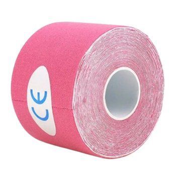 Тейп Кінезіо Kinesiology Tape кінезіологічна стрічка рожевий 3.8 см 1043 фото