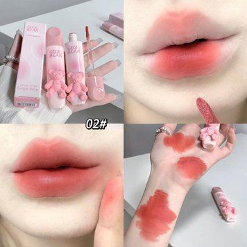 Помада матова для губ Gege Bear Tender Lip Glaze #2 Троянда 128 фото