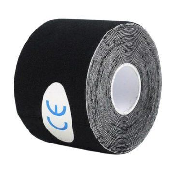 Тейп Кинезио Kinesiology Tape кинезиологическая лента черный 5 см 1050 фото