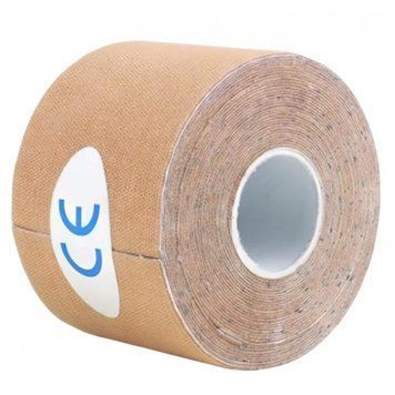 Тейп Кинезио кинезиологическая лента бежевый 5 см Kinesiology Tape 1018 фото